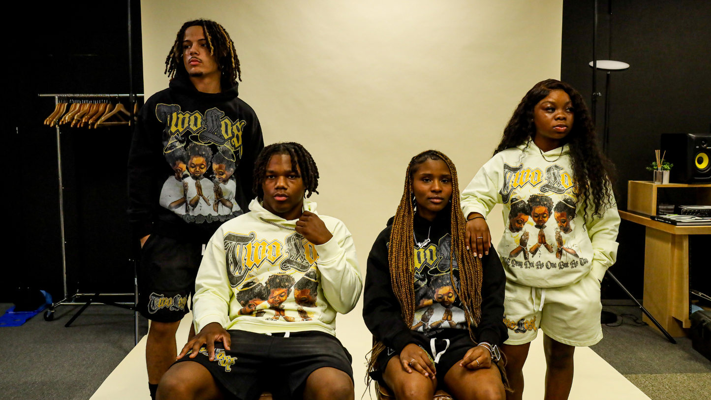 Pray as two “Black” Hoodie